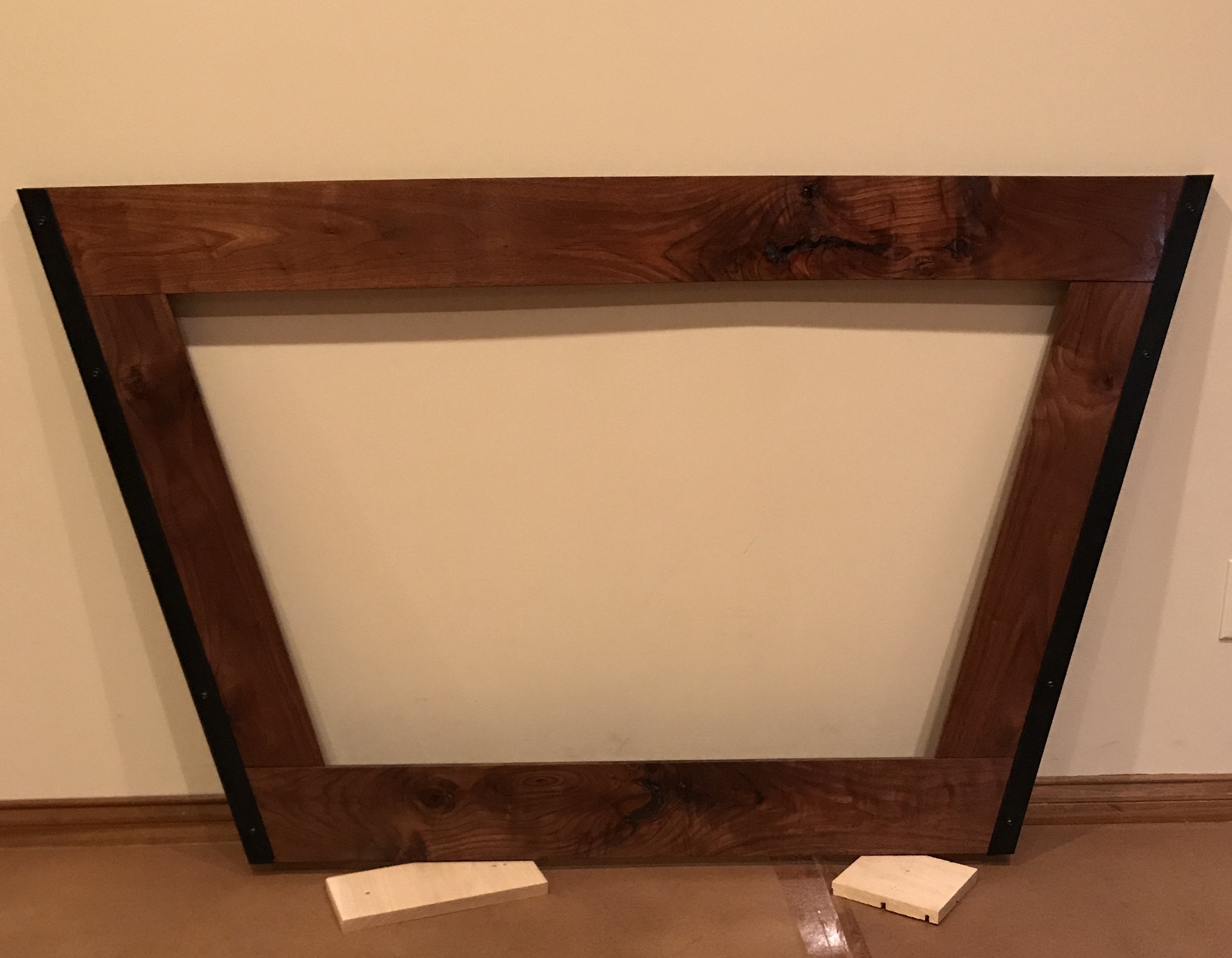 Mirror frame assembled